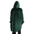 Snuggs Blanket Hoodie Dark Green Christmas Ho Ho Ho Pocket